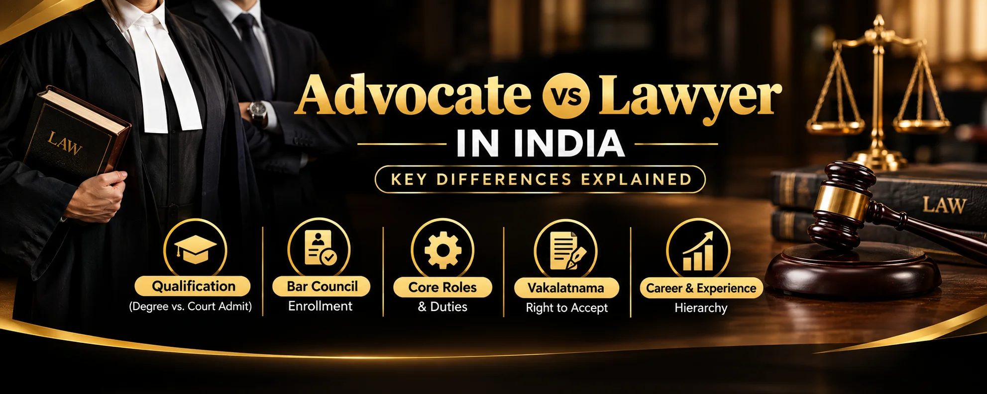 Advocate vs Lawyer in India Key Differences Explained